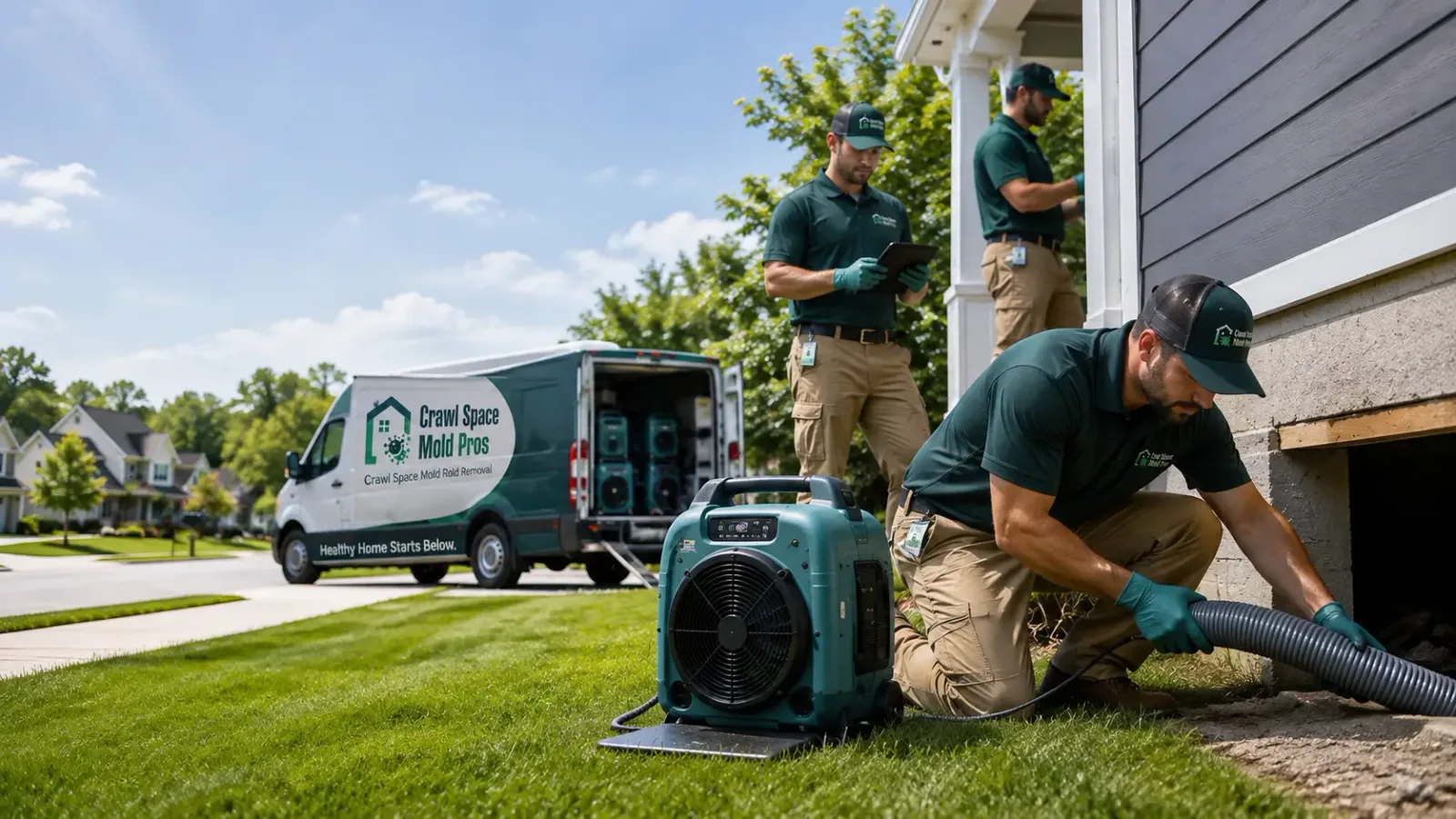 Crawl Space Mold Removal in Protection, KS